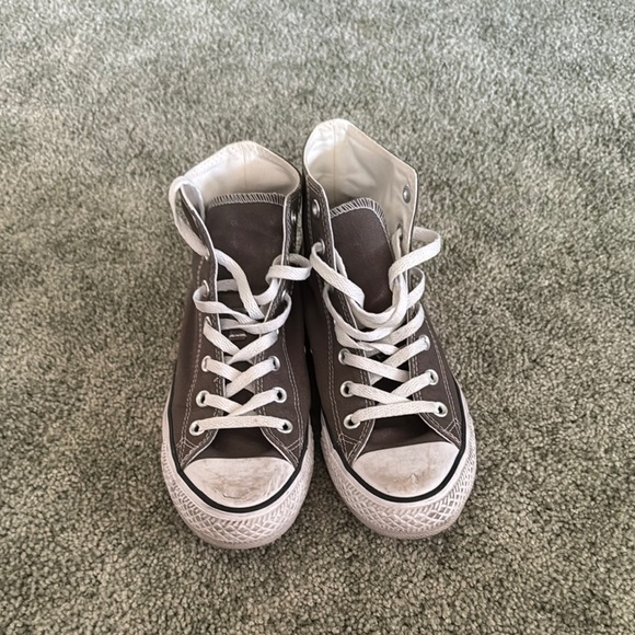 Converse Classic High-Tops in grey and White - Picture 5 of 5